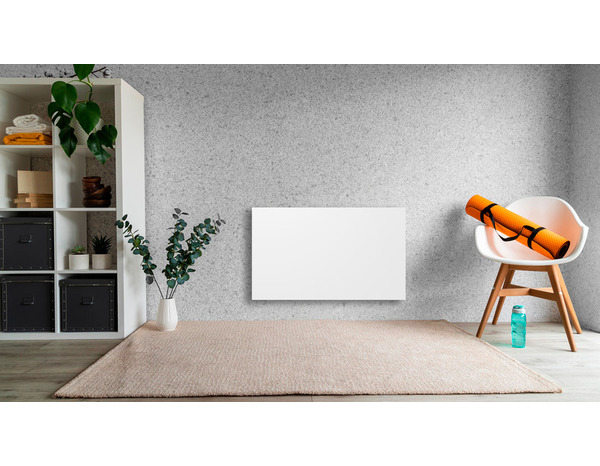 Radiateur céramique ETNA 1500 W blanc thermostat électronique - H.45xL.75xP.11,5 cm - Brico Dépôt