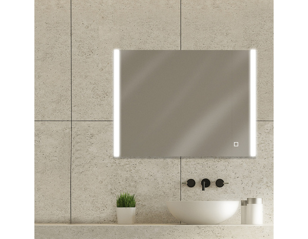 Miroir LED "Grant" - L. 80 x H. 60 cm - Brico Dépôt