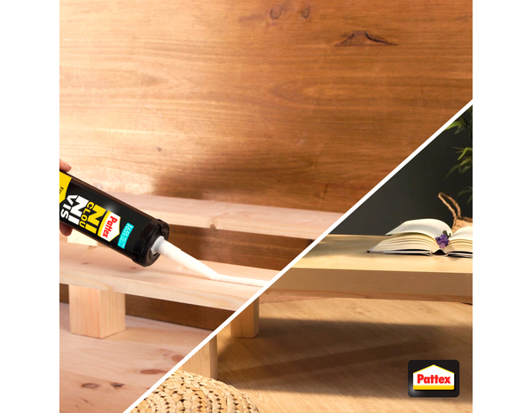 Lot de 3 cartouches colle acrylique Ni Clou Ni Vis, usage intérieur - Pattex - Brico Dépôt