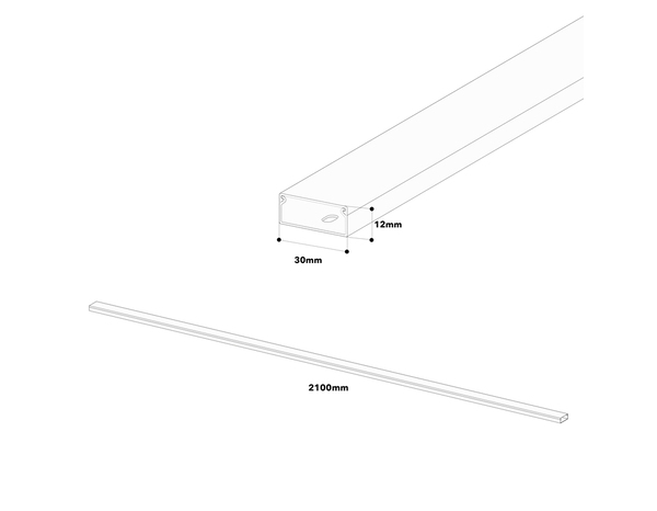 Moulure blanche 10x30 mm L. 2,10 m - GGK - Brico Dépôt