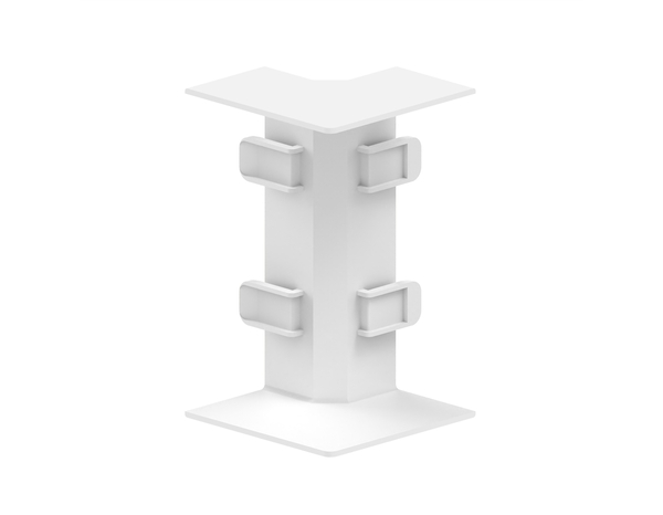 Lot de 4 angles intérieurs blancs pour moulure 15x50 mm - GGK - Brico Dépôt