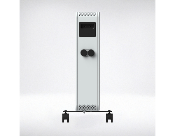 Radiateur à inertie sèche céramique mobile CARRERA 2500W, blanc, 67x53x31 cm - Carrera - Brico Dépôt