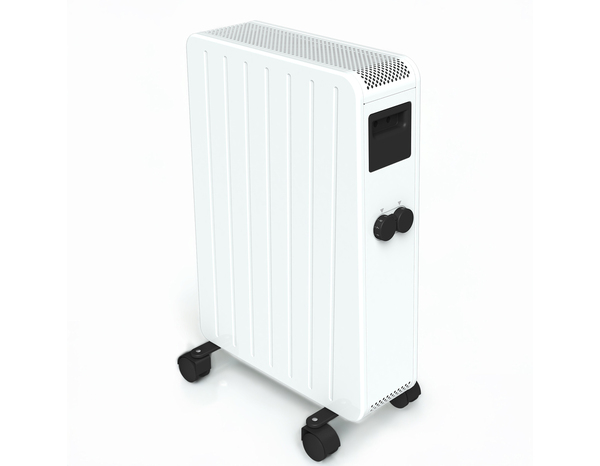 Radiateur à inertie sèche céramique mobile CARRERA 2000 W blanc 67x43x31 cm - Carrera - Brico Dépôt
