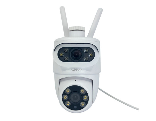 Caméra motorisé 360 HOMECAM DUAL blanche 2K double objectif IP44 15x16 cm - Avidsen - Brico Dépôt