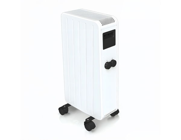 Radiateur à inertie sèche céramique mobile CARRERA 1500 W blanc 67x33x31 cm - Carrera - Brico Dépôt