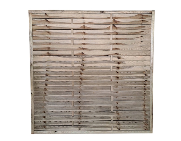 Panneau bois de pin traité sous pression pour clôture jardin - 180x180x2 mm - Brico Dépôt