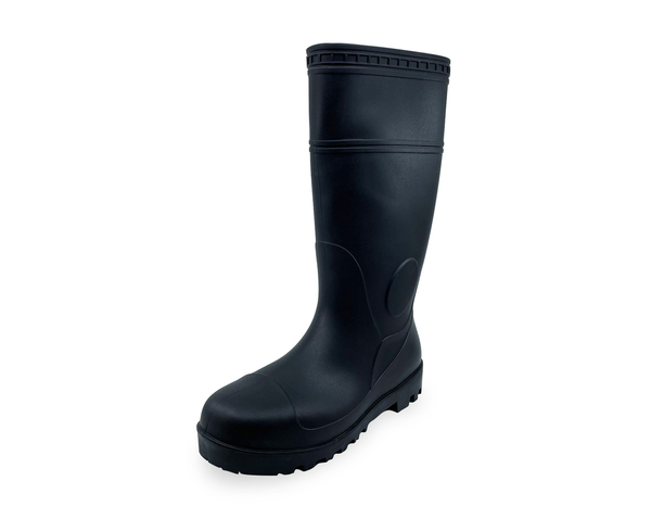Bottes de sécurité PVC noires coque acier antidérapantes - T 41 - Brico Dépôt