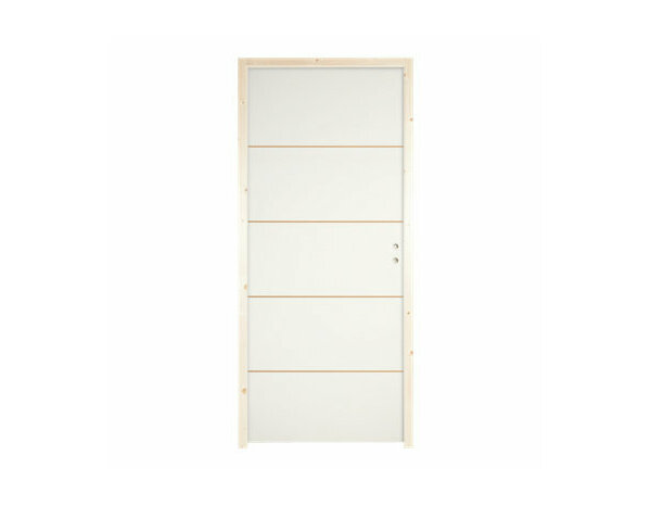 Bloc porte prépeint MDF/epicéa 73 cm poussant gauche SLOT - Brico Dépôt