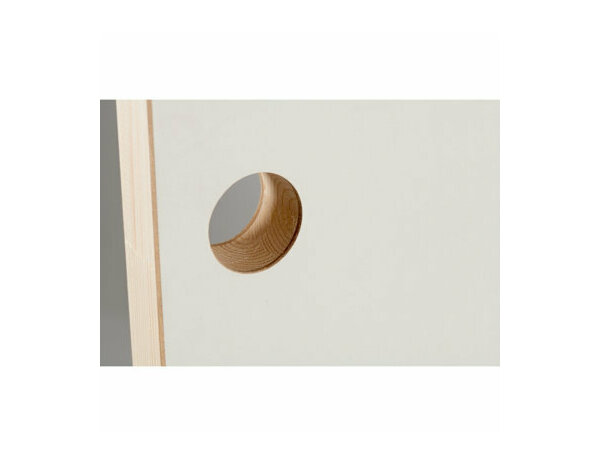 Porte coulissante prépeint MDF/epicéa 83 cm SLOT - Brico Dépôt