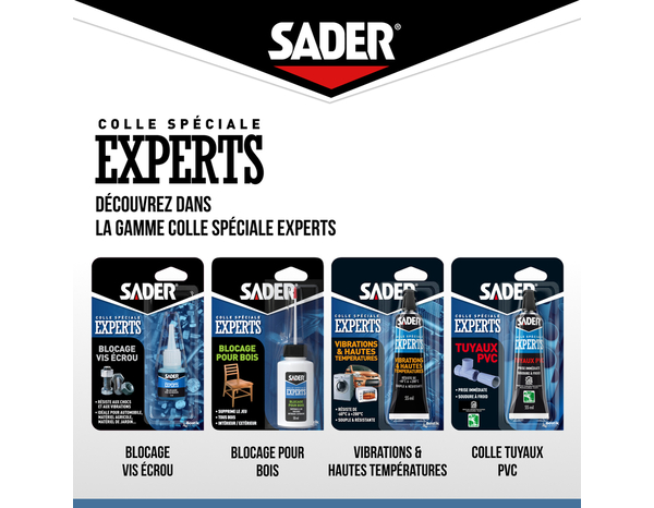 Colle spéciale experts blocage vis écrou 5 ml - Sader - Brico Dépôt