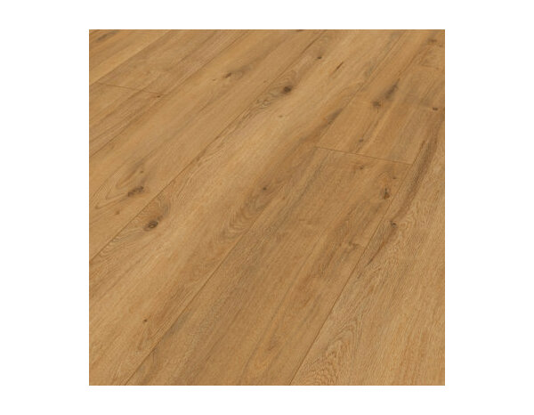 Sol stratifié à clipser 8 mm AC5 marron clair effet chêne naturel ADRIUS - 128,5x19,2 cm - Cooke and Lewis - Brico Dépôt