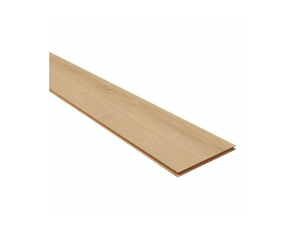 Sol stratifié à clipser 8 mm compatible pièce humide, effet chêne naturel beige MINA NAT WP - 138,3x19,3 cm - Cooke and Lewis - Brico Dépôt