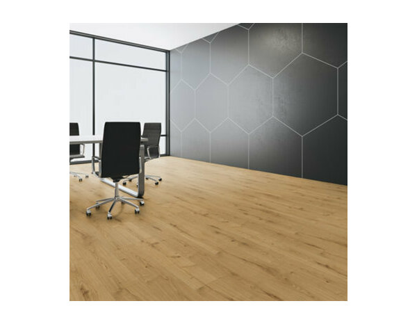 Sol stratifié à clipser 8 mm AC4 effet chêne naturel BERMAIN - 138,3x19,3 cm - Cooke and Lewis - Brico Dépôt