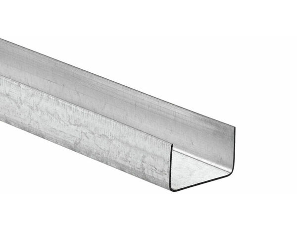 Lot de 10 rails en acier galvanisé, profilé en U - R48 3ML - Brico Dépôt