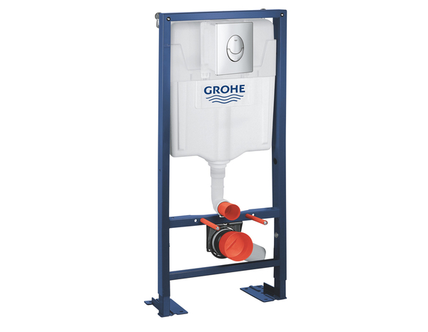 Bâti WC suspendu NF universel SOLIDO 113x50x16,5 cm réservoir 6-9 L silencieux - Grohe - Brico Dépôt