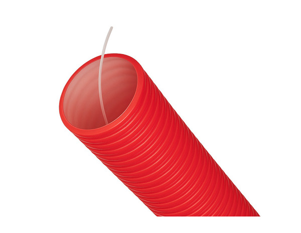 Gaine TPC annelée D. 90 - 25 ML rouge - Brico Dépôt