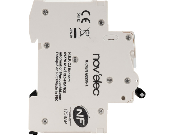 Disjoncteur 10A bornes automatiques - Novelec - Brico Dépôt