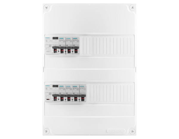 Tableau pré-équipé  2R 26 modules 2ID 7 disjoncteurs blanc - Siemens - Brico Dépôt