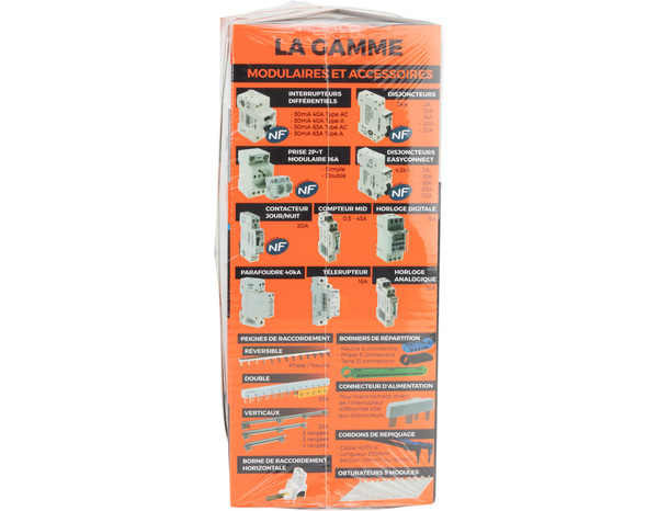 Tableau pré-équipé 1R 13 modules pour extérieur blanc - Novelec - Brico Dépôt