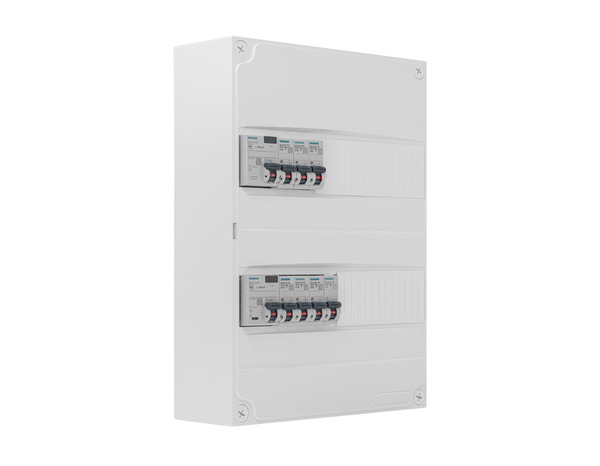 Tableau pré-équipé  2R 26 modules 2ID 7 disjoncteurs blanc - Siemens - Brico Dépôt