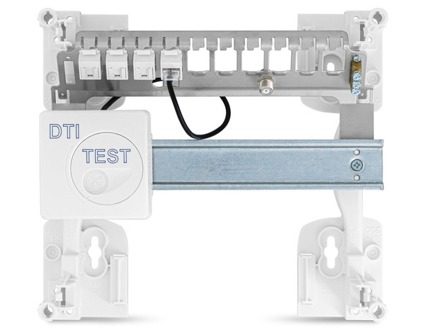 Coffret de communication rennovation grade 1, 4 prises RJ45 - Brico Dépôt