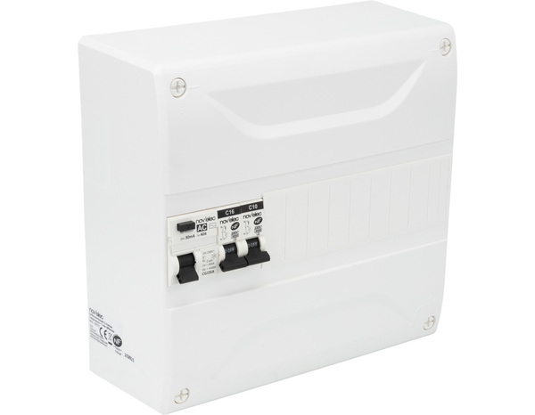 Tableau pré-équipé 1R 13 modules pour extérieur blanc - Novelec - Brico Dépôt