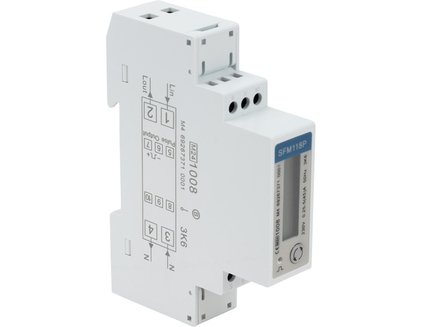 Compteur électrique MID écran LCD 45A 230v blanc - Novelec - Brico Dépôt