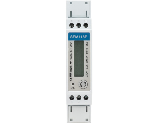 Compteur électrique MID écran LCD 45A 230v blanc - Novelec - Brico Dépôt
