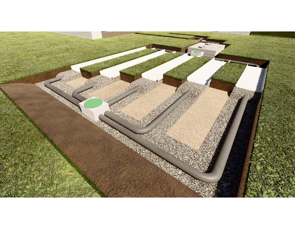 Rouleau géotextile de filtration polypropylène non tissé 160 g/m2 - 0,7 x 50 m - Brico Dépôt