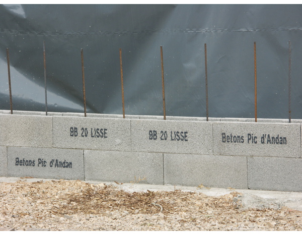 Parpaing à bancher 200 x 200 x 540 mm pour construction - Brico Dépôt