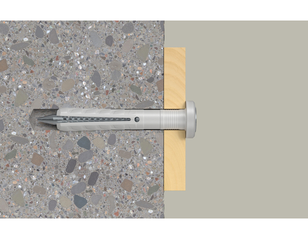 Seau de 800 chevilles TP à frapper 6x40 avec foret offert - Fischer - Brico Dépôt