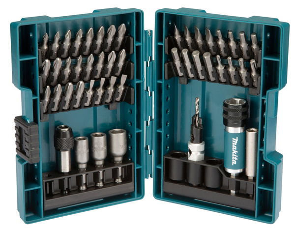 Coffret d'embouts de vissage 47 pcs - embouts, porte embout, douilles et fraise - Makita - Brico Dépôt
