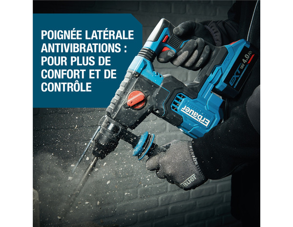 Perforateur 18V SDS+ 3J LED intégré - Erbauer - Brico Dépôt