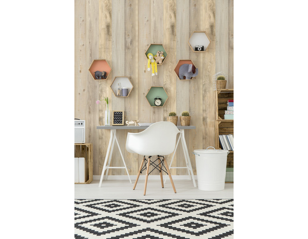 Lambris PVC NORDIC gris finition bois aspect naturel -  260 cm X 35 cm ÉP. 5 mm - Grosfillex - Brico Dépôt