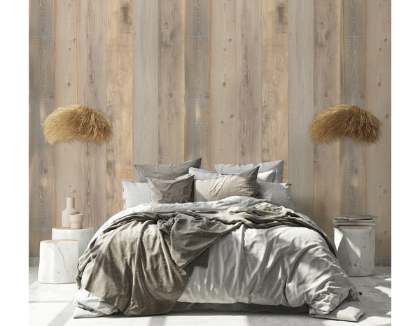 Lambris PVC NORDIC gris finition bois aspect naturel -  260 cm X 35 cm ÉP. 5 mm - Grosfillex - Brico Dépôt