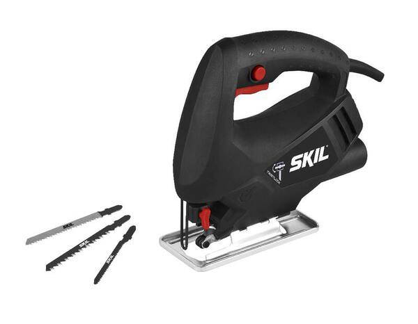 Scie sauteuse 400 W avec 3 lames et semelle inclinable jusqu’à 45° - Skil - Brico Dépôt