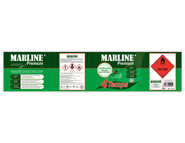 Carburant Alkylate sans benzène Premium pour moteurs 4 temps  - 20L - Marline - Brico Dépôt