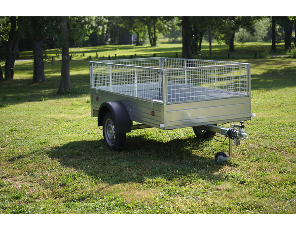 Remorque de 2,91m + rehausse+ antivol - 500 kg acier galvanisé 291 x 159 cm - Brico Dépôt