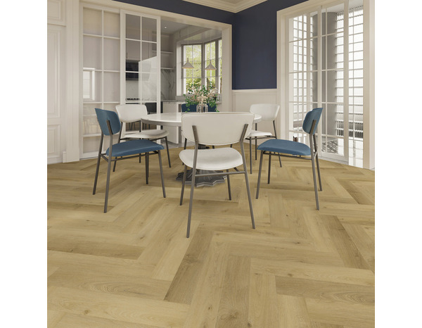 Sol PVC à clipser 5mm effet bois, 125 x 625 mm antidérapant beige - Brico Dépôt