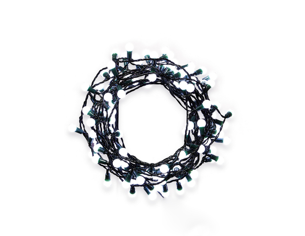 Guirlande lumineuse 120 LED en forme de cerise blanc froid 9,52 m 4000K - Brico Dépôt