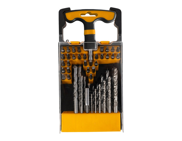 Coffret 49 pcs forets carbure de tungstène avec porte-embout - Titan - Brico Dépôt