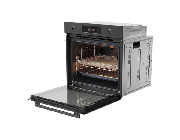 Four multifonction verre noir 70L - 59,5 x 59,5 x 55,5 cm - Cooke and Lewis - Brico Dépôt