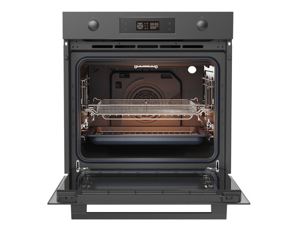 Four multifonction verre noir 70L - 59,5 x 59,5 x 55,5 cm - Cooke and Lewis - Brico Dépôt