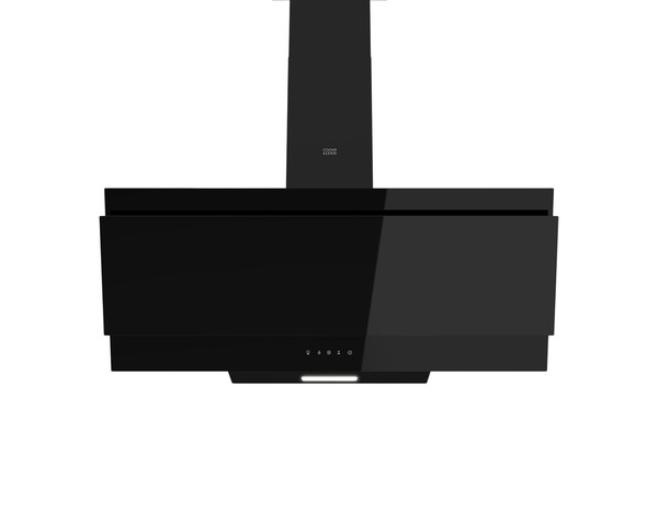 Hotte en verre noir inclinée L 89,8 cm x P 34 cm x H 32 cm - Cooke and Lewis - Brico Dépôt