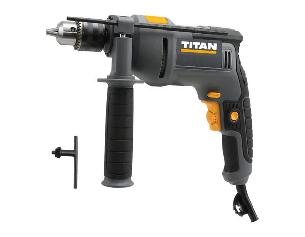 Perceuse à percussion filaire 600W, 230V mandrin 13 mm - Titan - Brico Dépôt