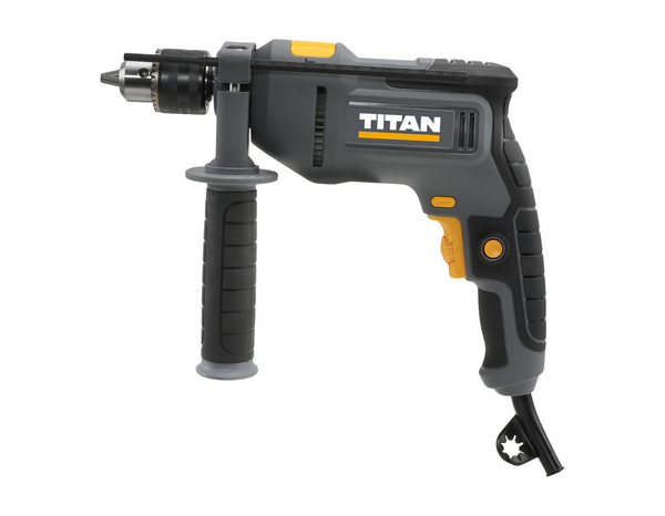 Perceuse à percussion filaire 600W, 230V mandrin 13 mm - Titan - Brico Dépôt