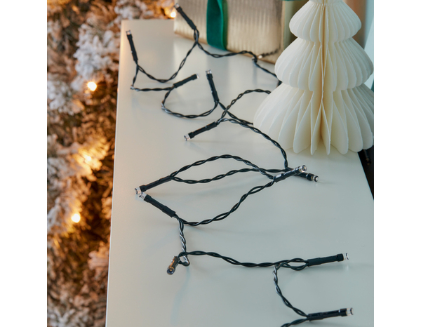 Guirlande lumineuse 120 LED blanc chaud 11,9 m avec programmateur - Brico Dépôt