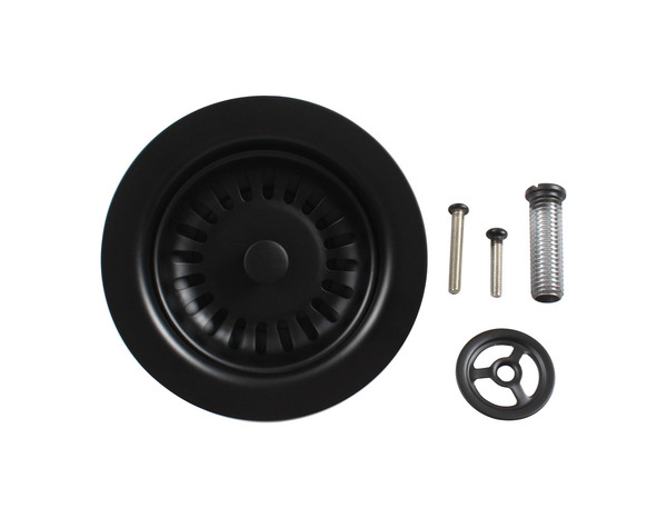 Bonde + panier pour évier inoxydable noir - 7,9 x 4,1 cm - Brico Dépôt