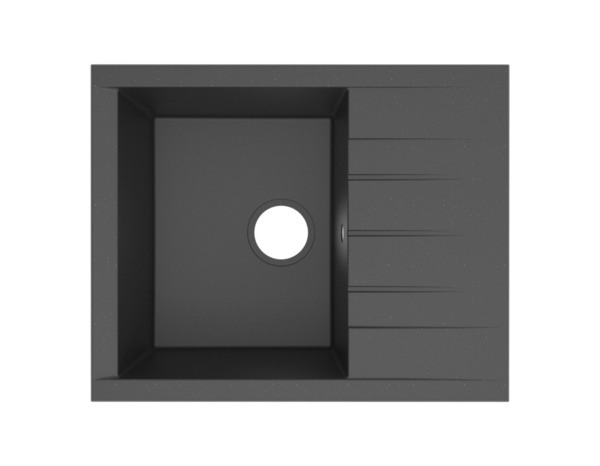 Evier résine, rectangulaire noir encastré ISING - 100x50x21 cm - Cooke and Lewis - Brico Dépôt