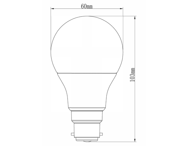 Lot de 10 ampoules LED B22 7,3 W 2700K 806LM - Brico Dépôt